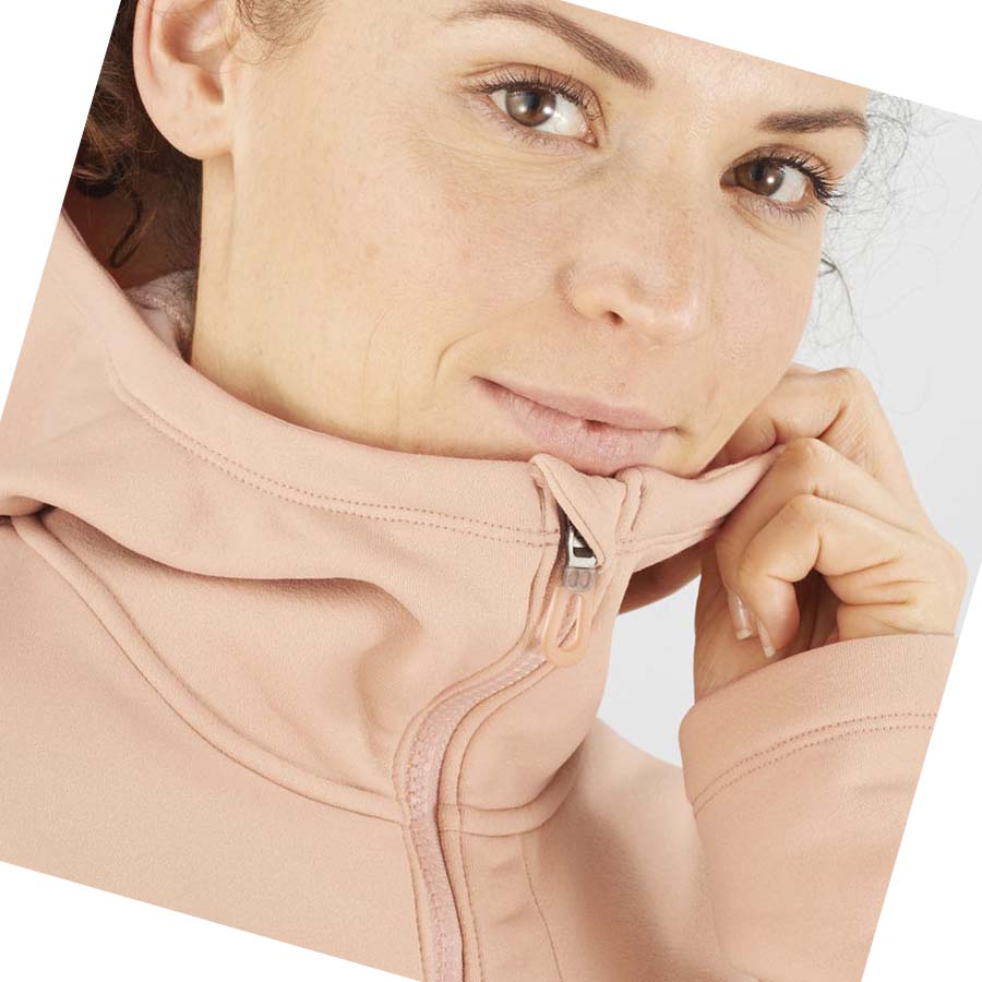 Sudadera Con Capucha Salomon ESSENTIAL XWARM Mujer Rosas | MX 2503YXF